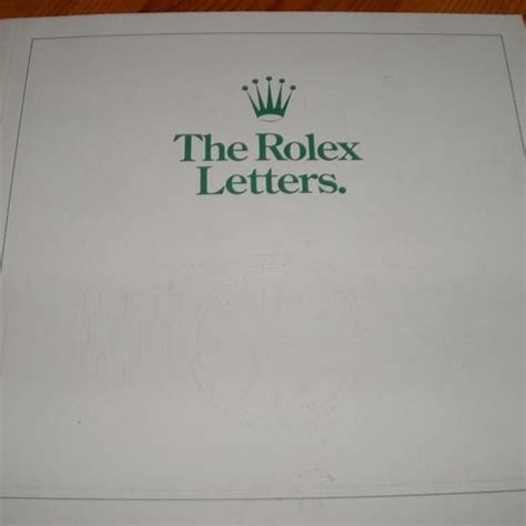 lettera per rolex|LETTERS FOR ROLEX .